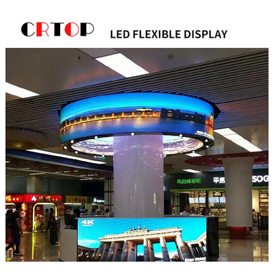 Do Abnormity flexível da tela de exposição do diodo emissor de luz de P1.5625mm parede video forte