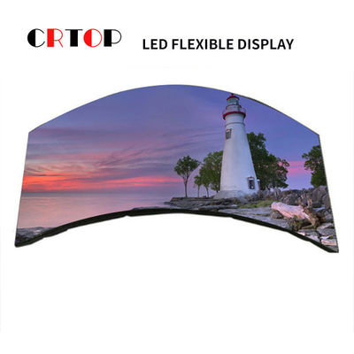 Do Abnormity flexível da tela de exposição do diodo emissor de luz de P1.5625mm parede video forte