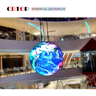 Diâmetro criativo da tela de exposição 2.5m do diodo emissor de luz de P5mm 1500cd esférico